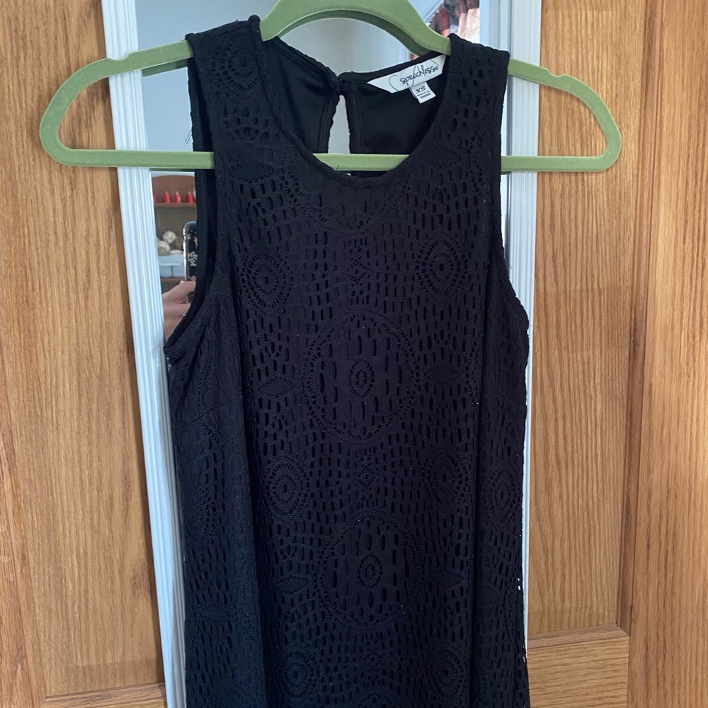Black speechless dress